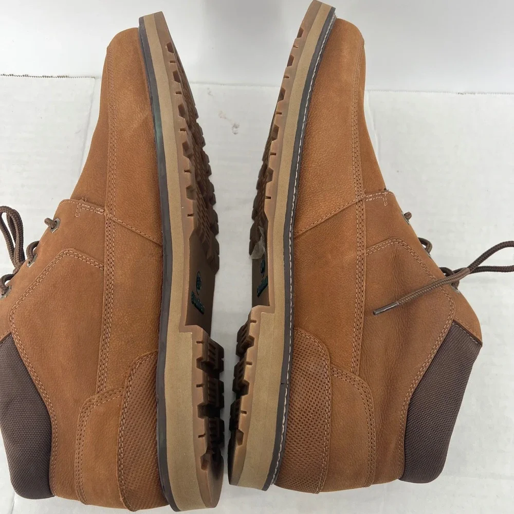 Dunham Boots Men's‎ Size 15 4E Waterproof Leather Chukka Brown Lace Up